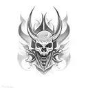 devil wing tattoo design idea