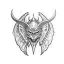 devil wing tattoo design idea