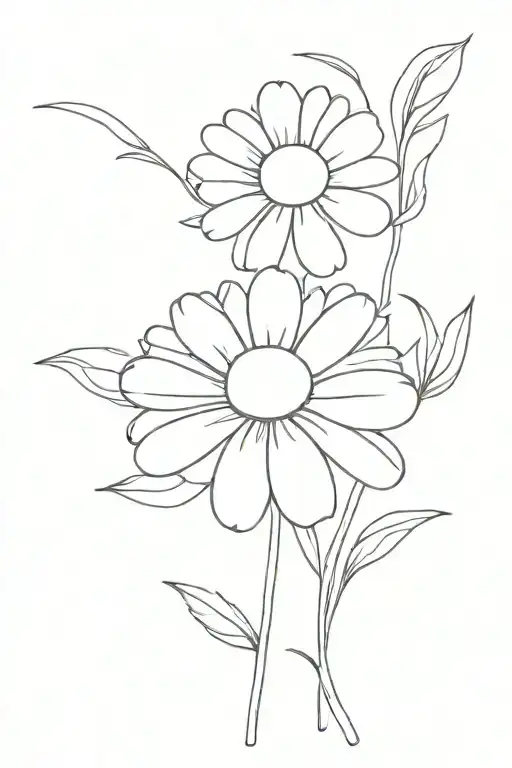 daisy and aster fine li young lee tattoo design idea