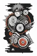 sleeve anime naruto eyes sharingan tattoo design idea