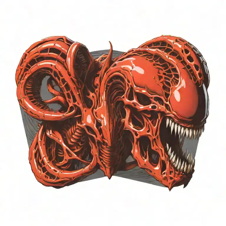 Alien Xenomorph queen tattoo design idea