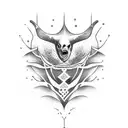 Ocean Wave with the word surrender tattoo design idea