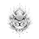 surrender word tattoo design idea