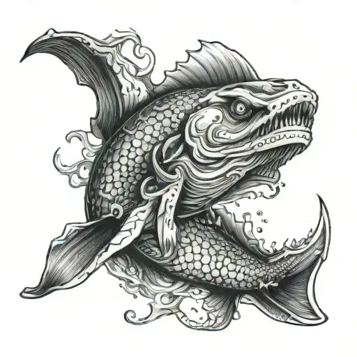 leviathan tattoo design idea