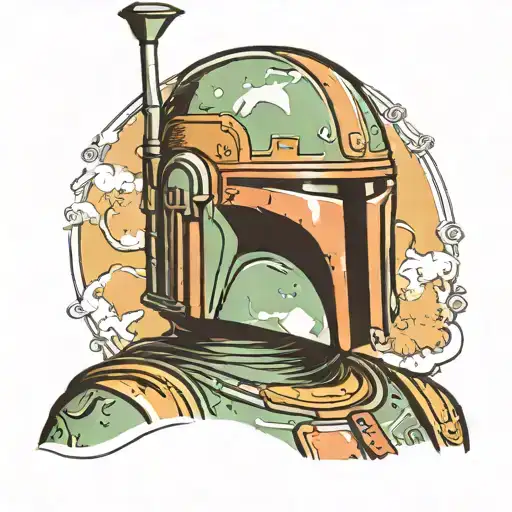 boba fett tattoo design idea