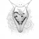 tooth  tattoo design idea