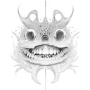 tooth  tattoo design idea