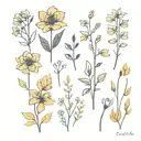 flower,bleachers,sparks,autumne,silent,ricochet,night dream, champagne,painted all my nights,castle sand, magnetic force tattoo design idea