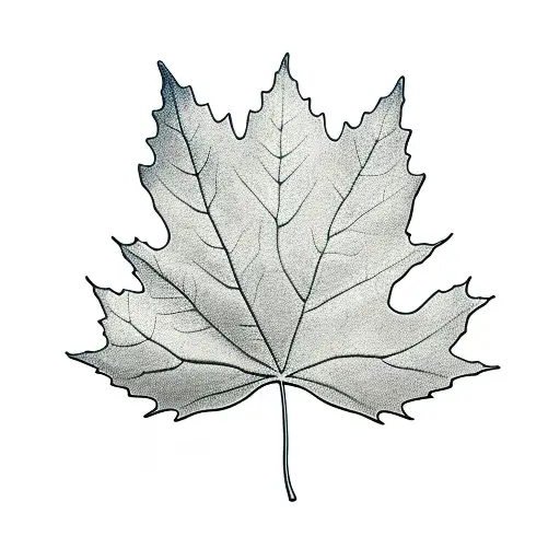 Maple Leaf tattoo design idea