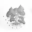 goth tree  tattoo design idea