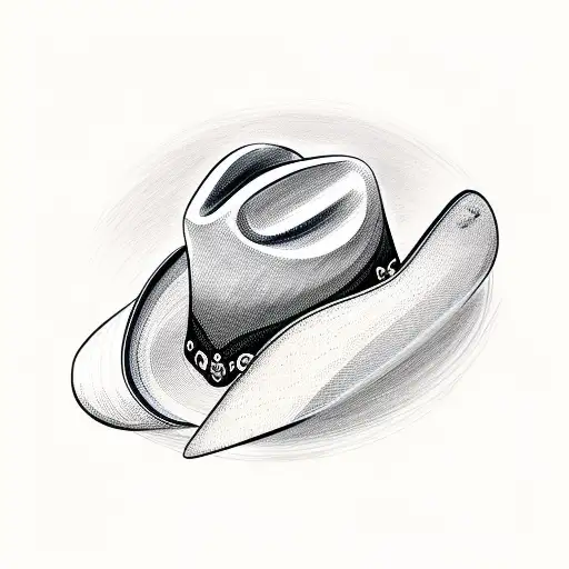 blueberry fruit with cowboy hat tattoo design idea