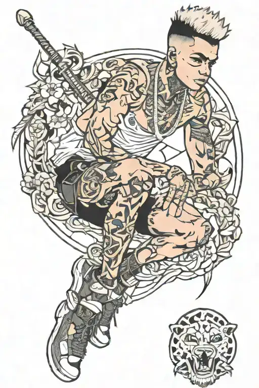 xxxtentacion full leg tattoo tattoo design idea