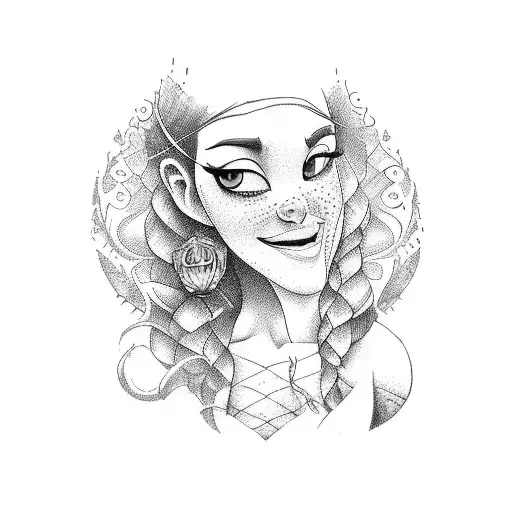 rapunzel capoeira  tattoo design idea