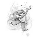 rapunzel capoeira  tattoo design idea