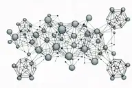 serotonin molecule symbolizing tattoo design idea