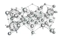 serotonin molecule symbolizing tattoo design idea