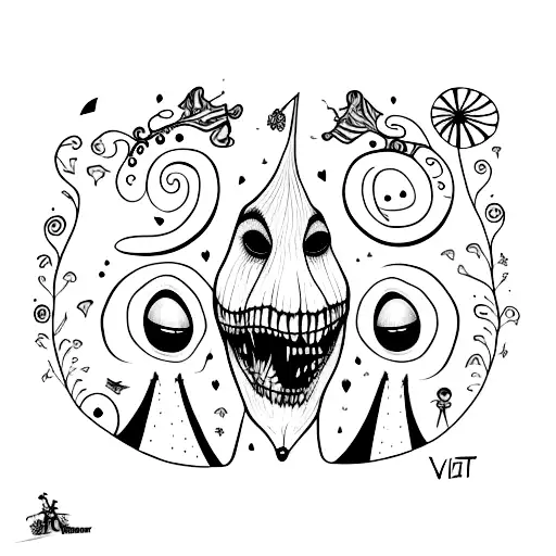viktor van dort and emily tim burton  tattoo design idea