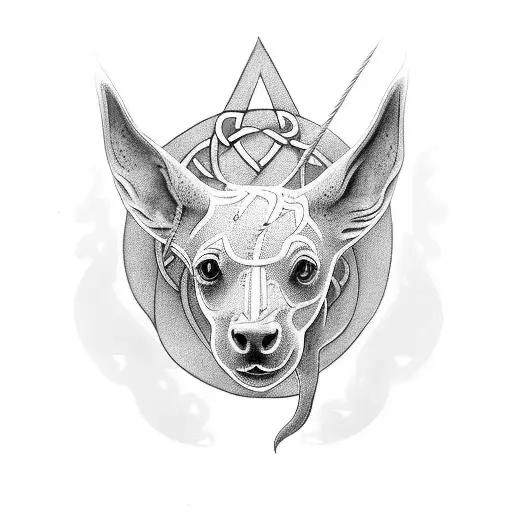 Celtic kelpie  tattoo design idea