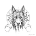 Celtic kelpie  tattoo design idea