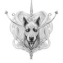 Celtic kelpie  tattoo design idea