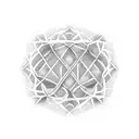 tree geometric dna molecule tattoo design idea