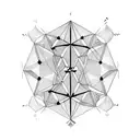 tree geometric dna molecule tattoo design idea