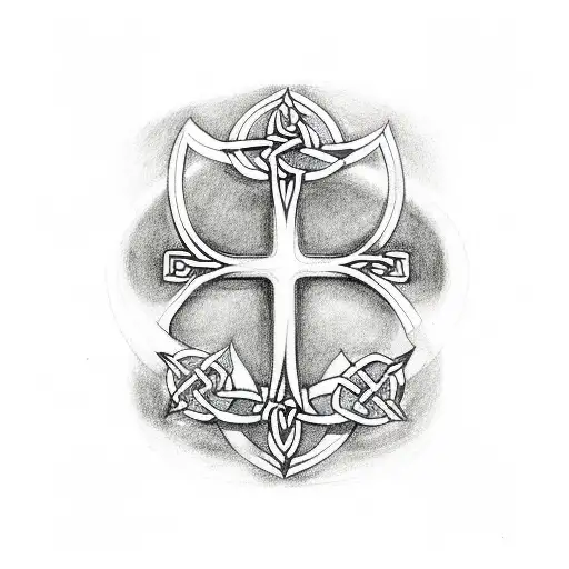 Celtic Knot Cross Tattoo 