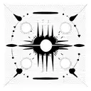 medic cross moon phases tattoo design idea