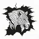 safari tattoo design idea