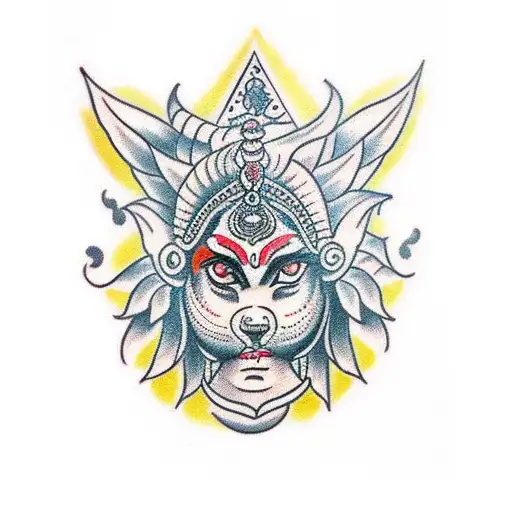 maa kali tattoo design idea