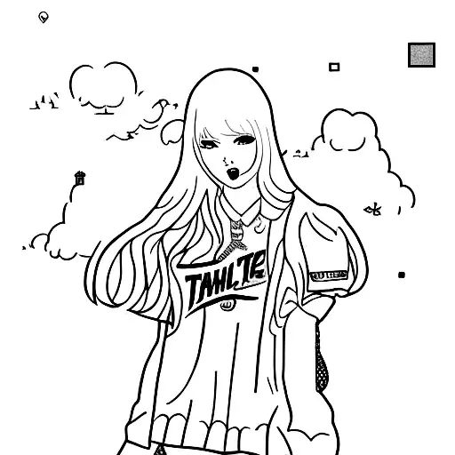 taylor swift x blackpink tattoo design idea