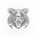 bear totem tattoo design idea