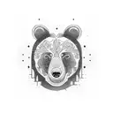 bear totem tattoo design idea