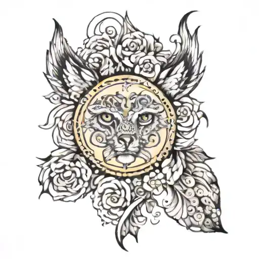 Dorothea Abbywill Button tattoo design idea