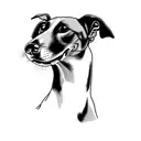 a greyhound dog tattoo design idea