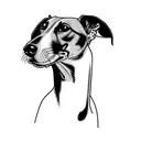 a greyhound dog tattoo design idea