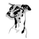a greyhound dog tattoo design idea