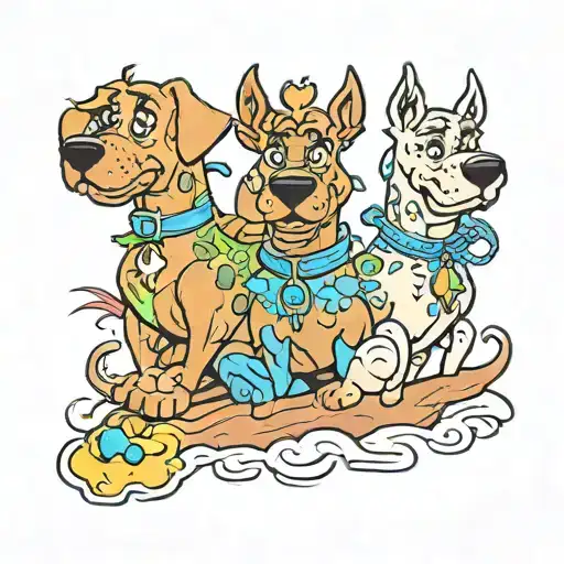 scooby doo tattoo design idea