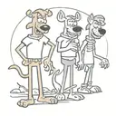 scooby doo tattoo design idea