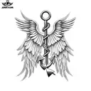 Anchor angel wings tattoo design idea