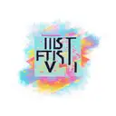 hustle word uk font futurstic style tattoo design idea