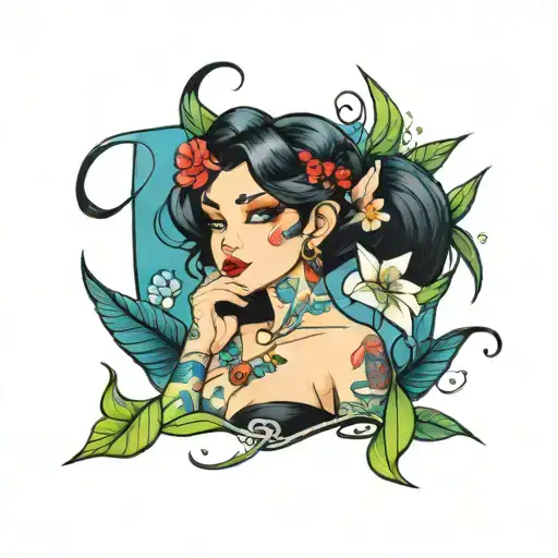 lush Lola sexy tattoo design idea