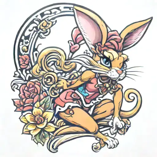 Lola bunny sexy tattoo design idea