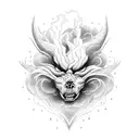 storm clouds and lightning tattoo design idea