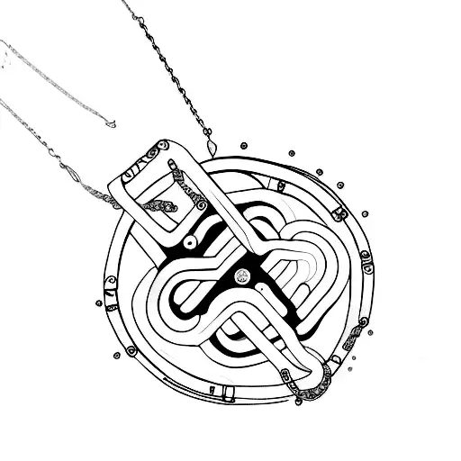 Broken Chains on wrists tattoo design idea