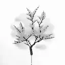 japenese cherry blossoms around the name bailey tattoo design idea