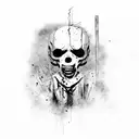 walking dead, with quotes tattoo design idea