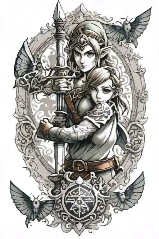 zelda tattoo design idea