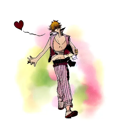 corazon one piece tattoo design idea