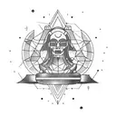 balance scale libra constellation tattoo design idea